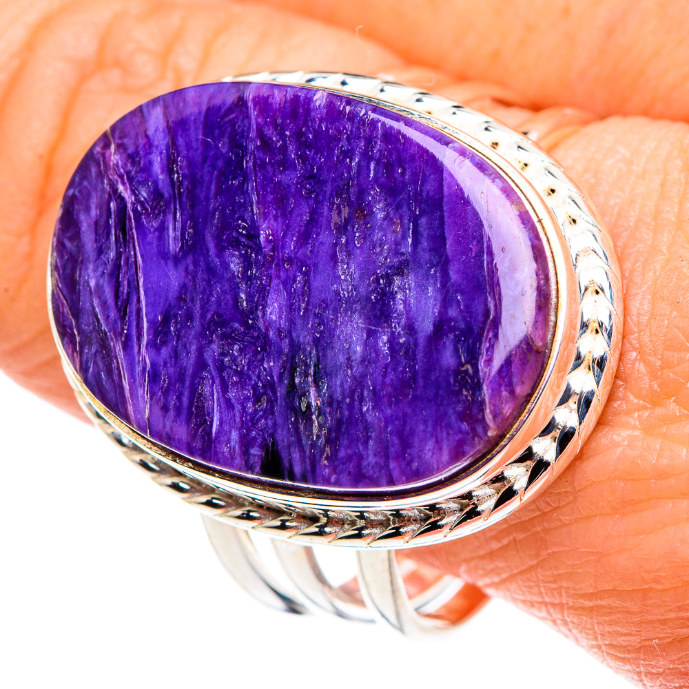 Charoite Rings handcrafted by Anasilvercos - RING89659