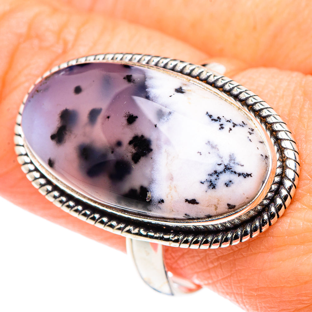 Dendritic Opal Rings handcrafted by Anasilvercos - RING89667