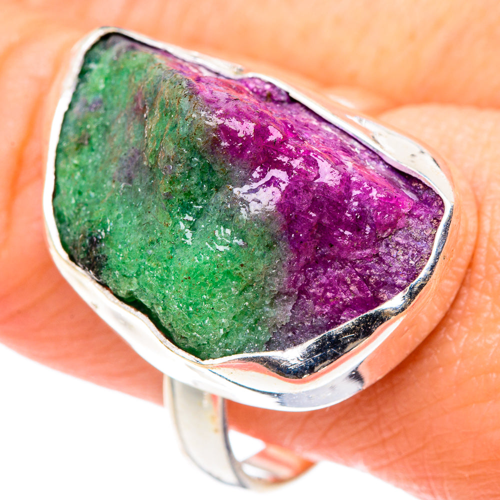 Ruby Zoisite Rings handcrafted by Anasilvercos - RING89670
