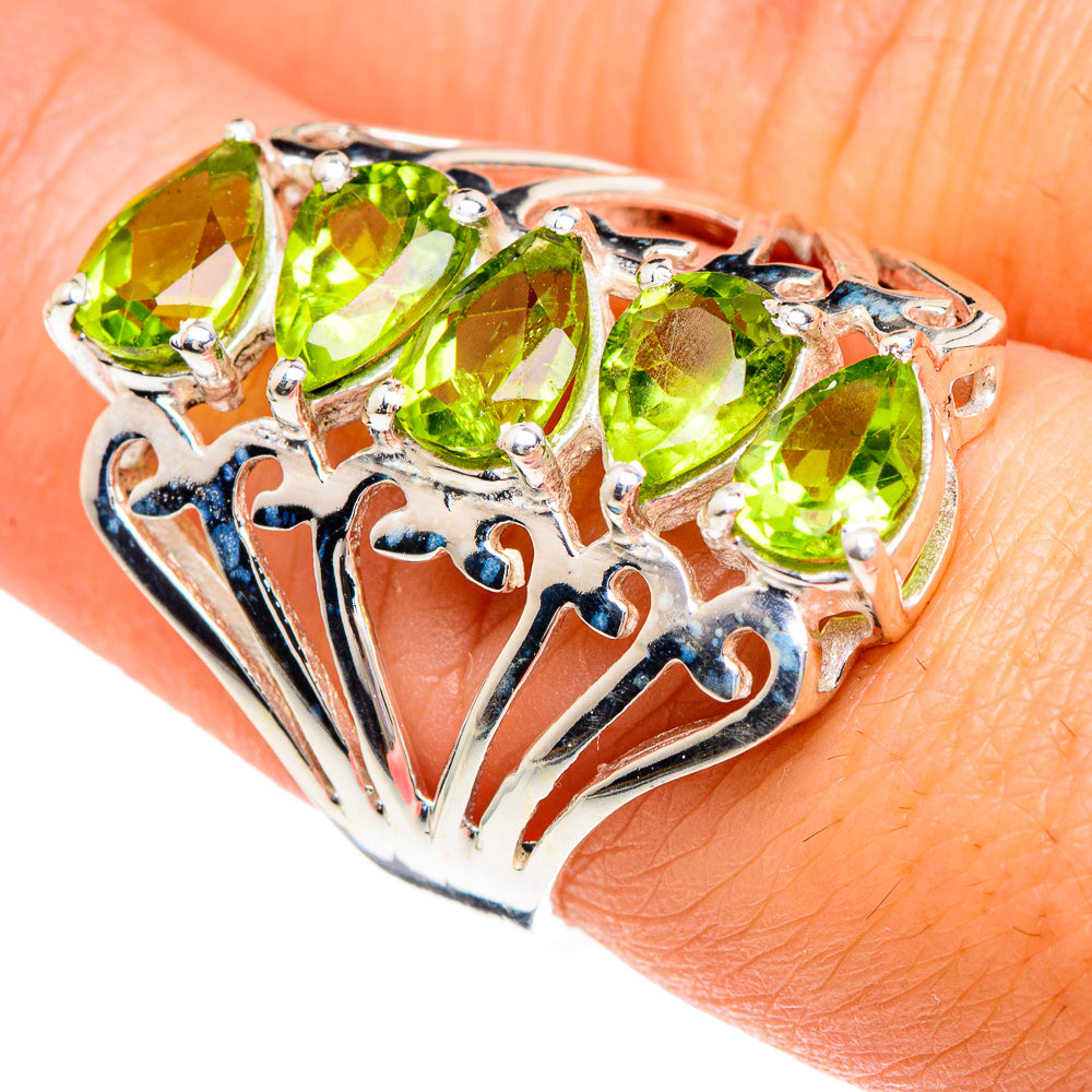 Peridot Rings handcrafted by Anasilvercos - RING89683
