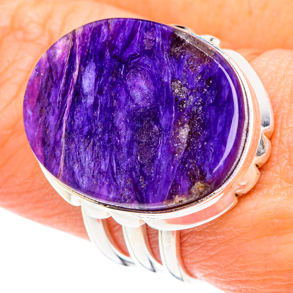 Charoite Rings handcrafted by Anasilvercos - RING89697