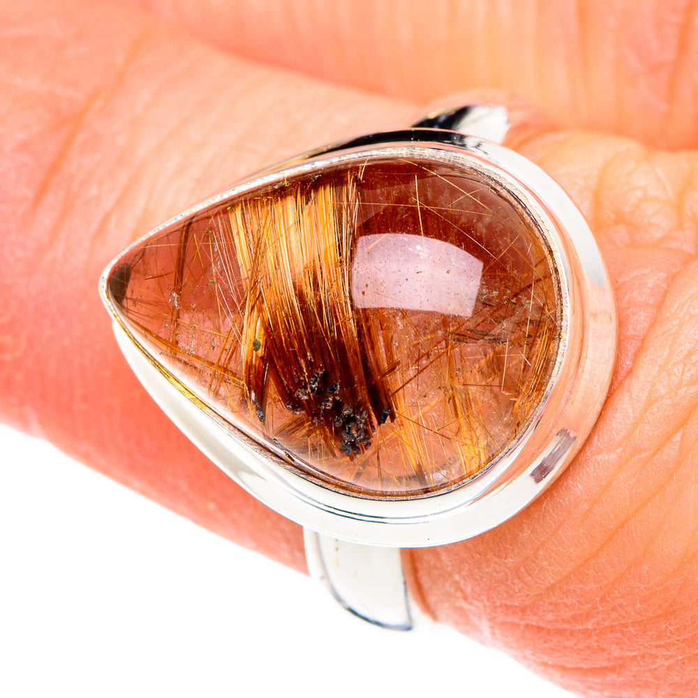 Rutilated Quartz Rings handcrafted by Anasilvercos - RING89699