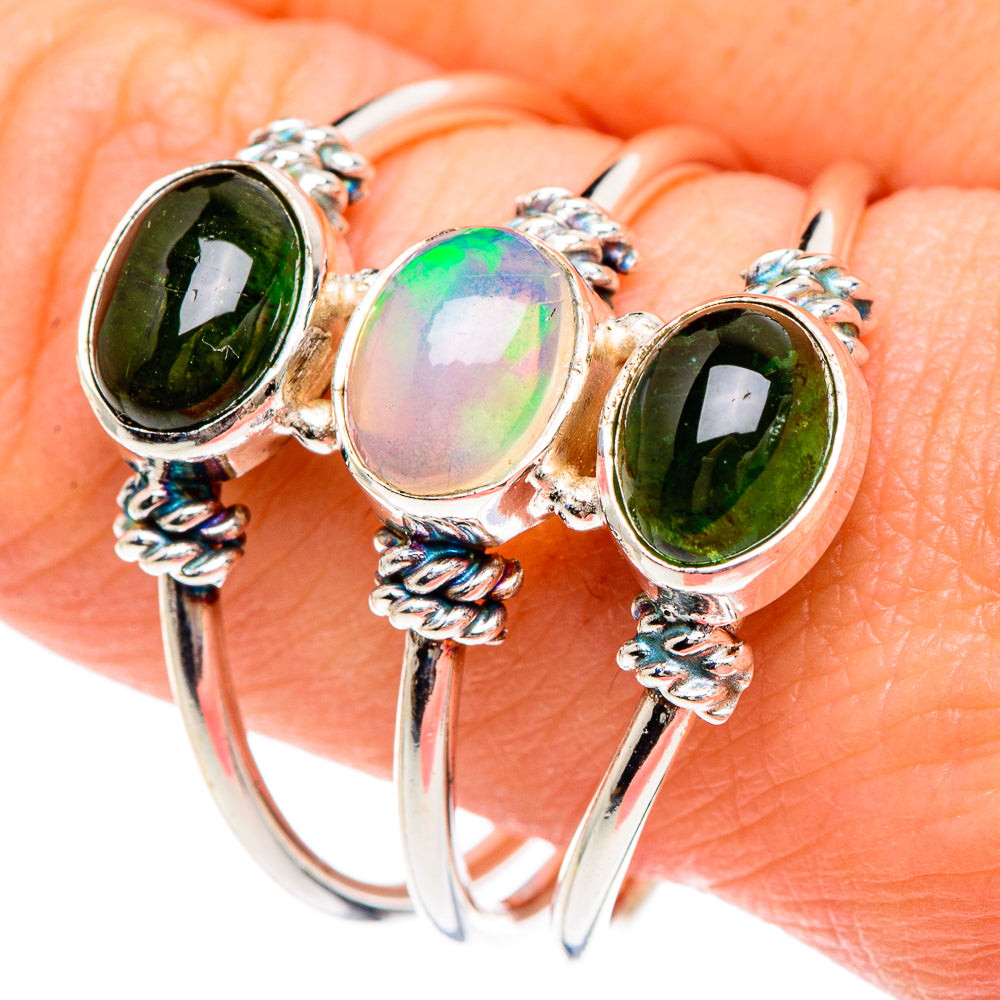 Ethiopian Opal Rings handcrafted by Anasilvercos - RING89706