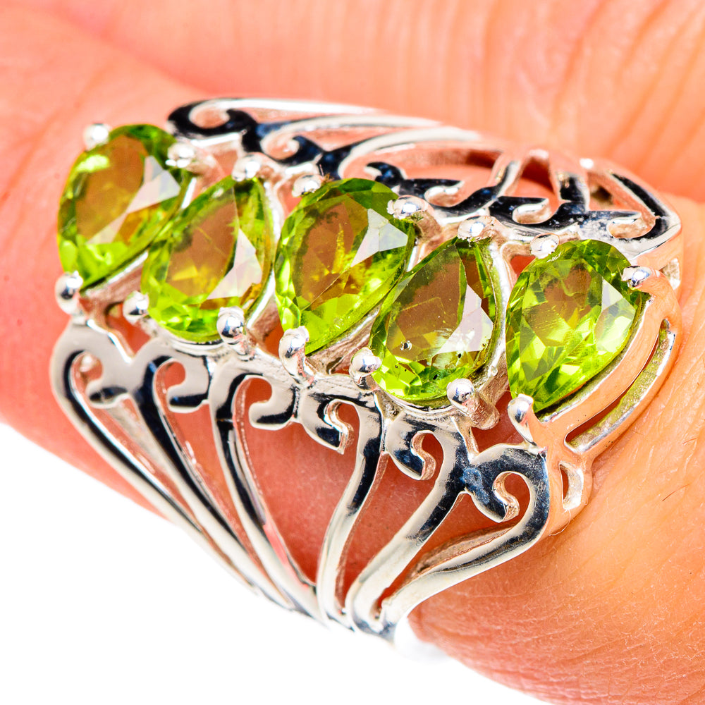 Peridot Rings handcrafted by Anasilvercos - RING89717