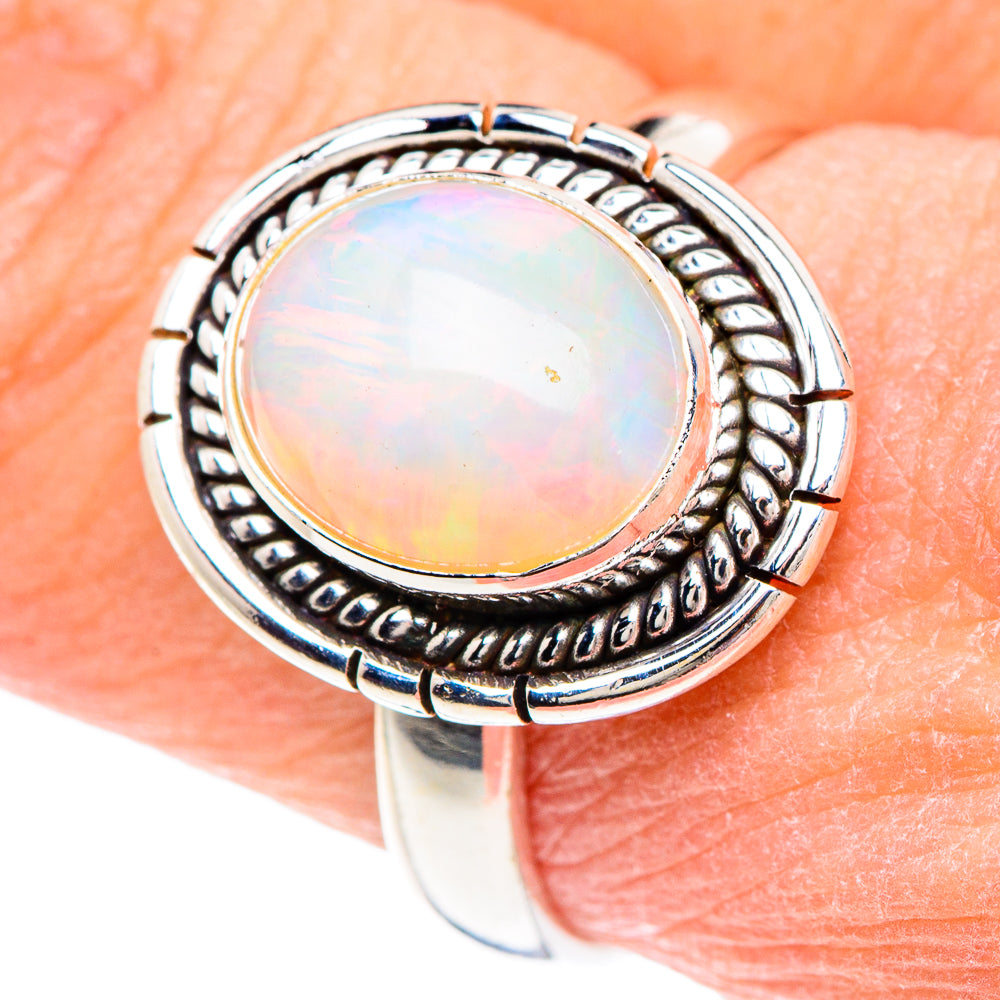 Ethiopian Opal Rings handcrafted by Anasilvercos - RING89739