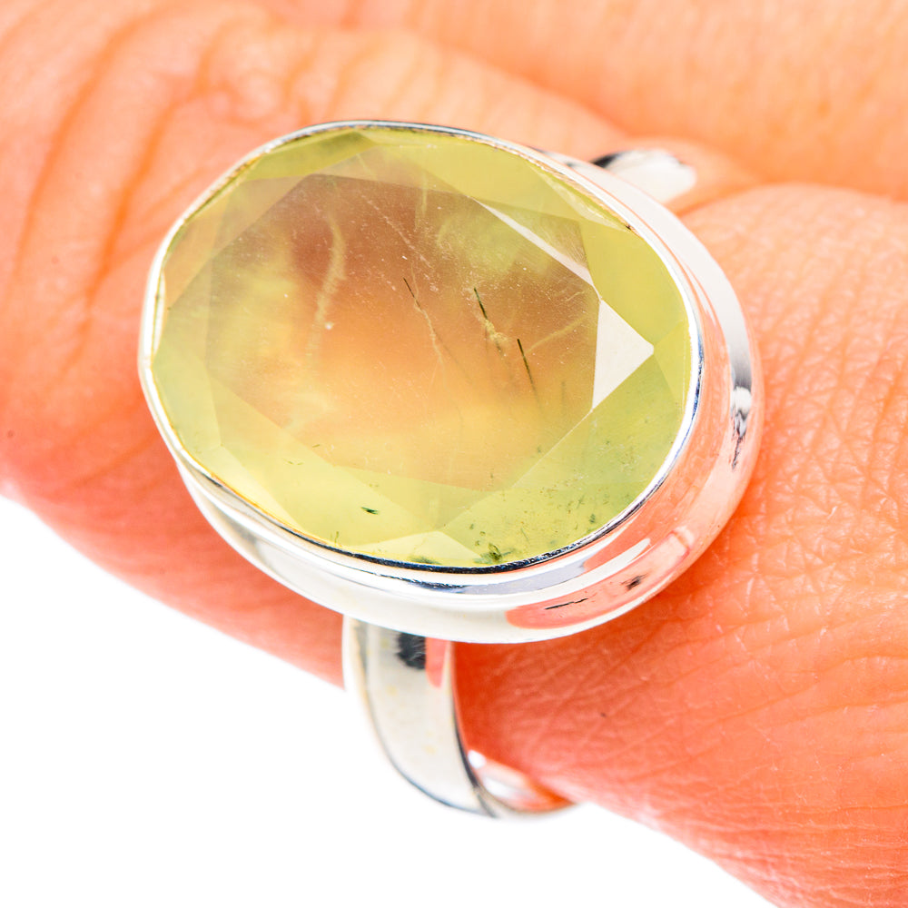 Prehnite Rings handcrafted by Anasilvercos - RING89754