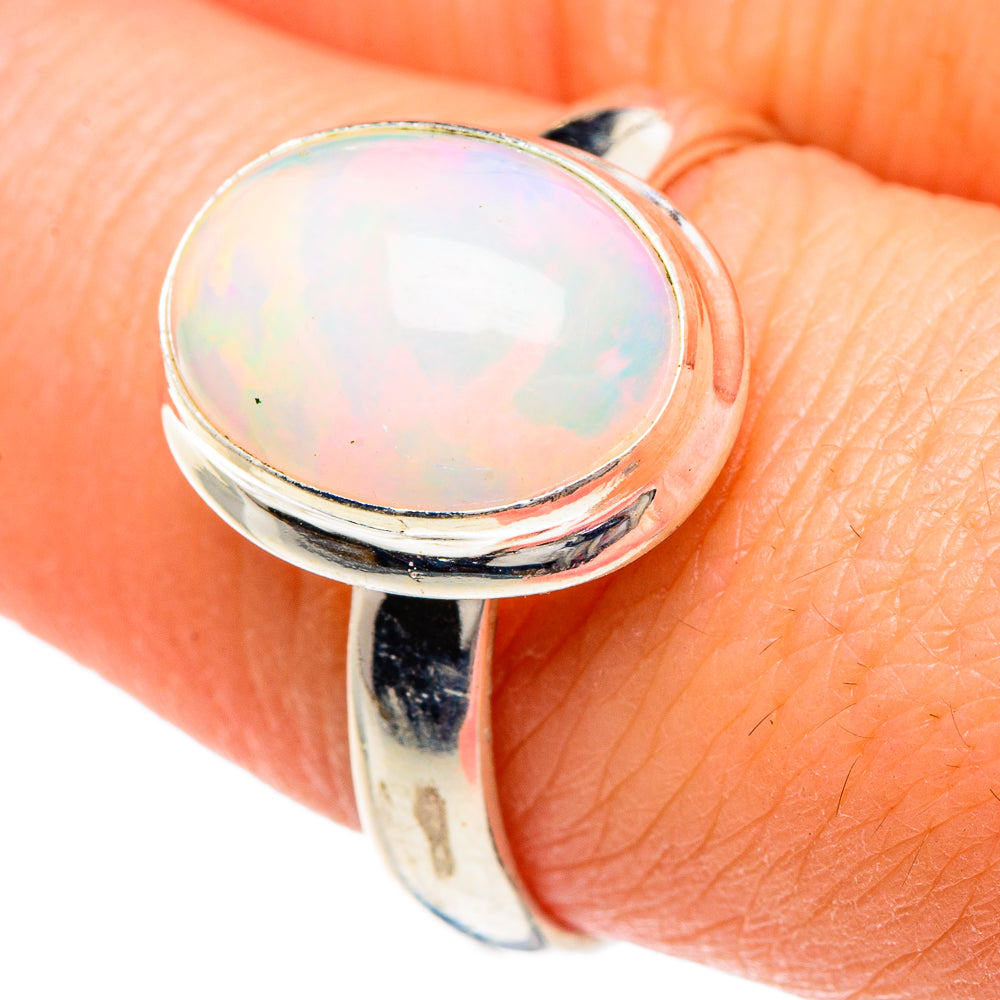 Ethiopian Opal Rings handcrafted by Anasilvercos - RING89772