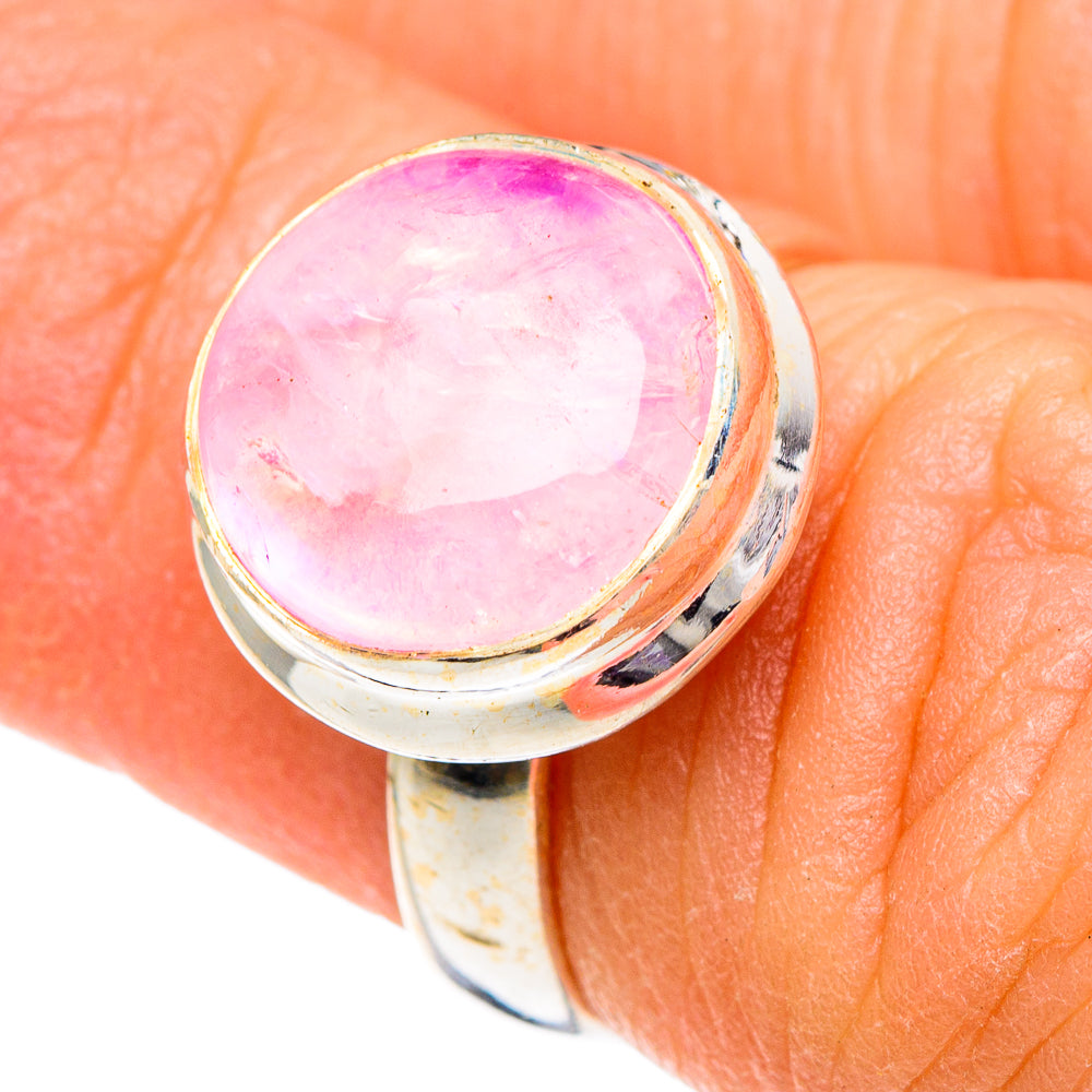Pink Moonstone Rings handcrafted by Anasilvercos - RING89794