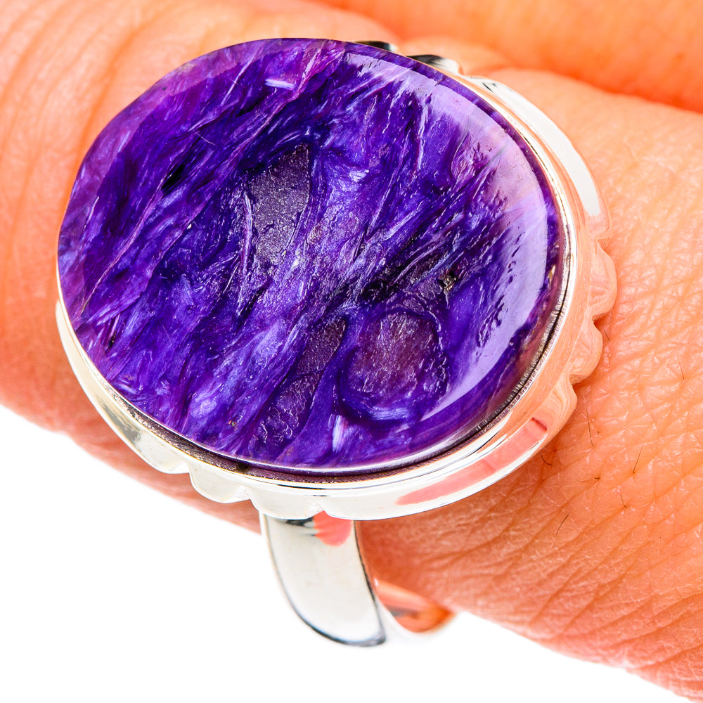 Charoite Rings handcrafted by Anasilvercos - RING89798