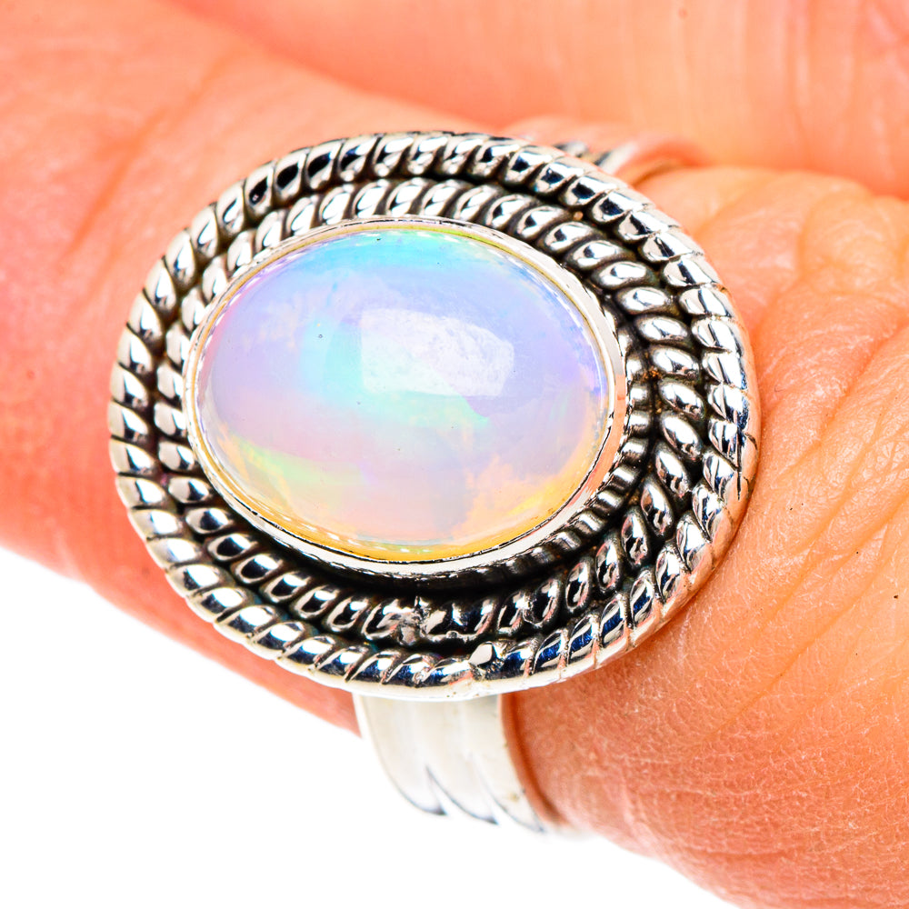 Ethiopian Opal Rings handcrafted by Anasilvercos - RING89836
