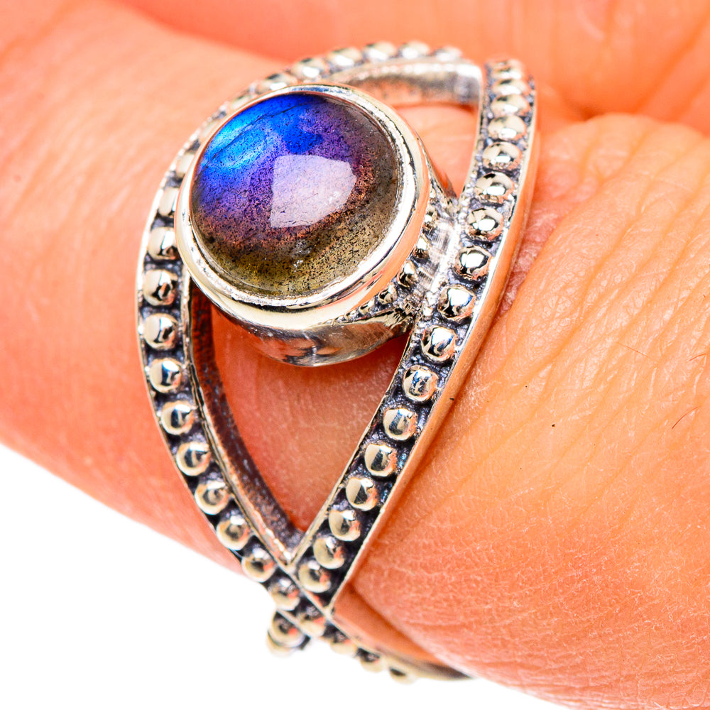 Labradorite Rings handcrafted by Anasilvercos - RING89840