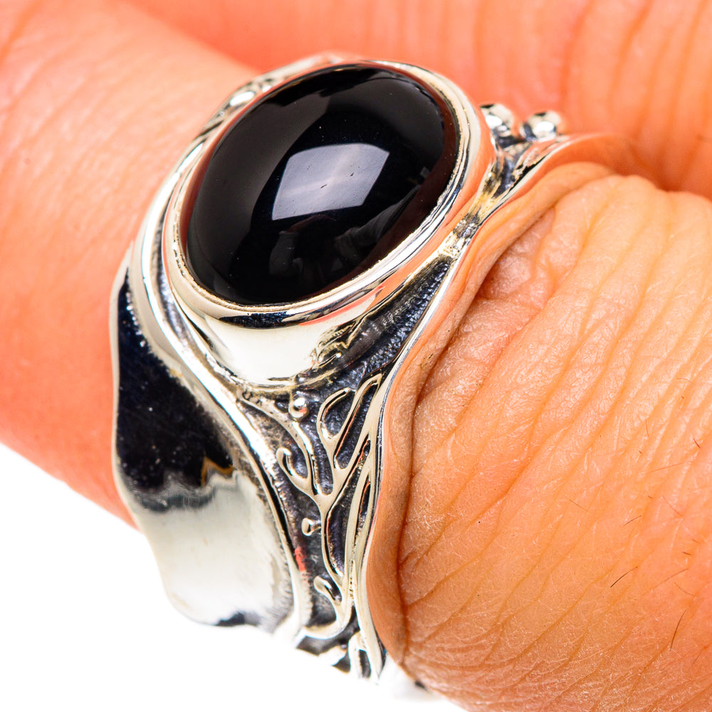 Black Onyx Rings handcrafted by Anasilvercos - RING89864