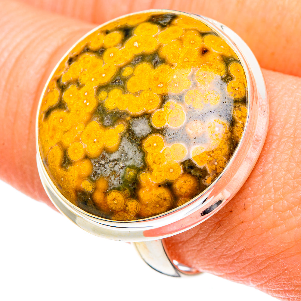 Ocean Jasper Rings handcrafted by Anasilvercos - RING89883