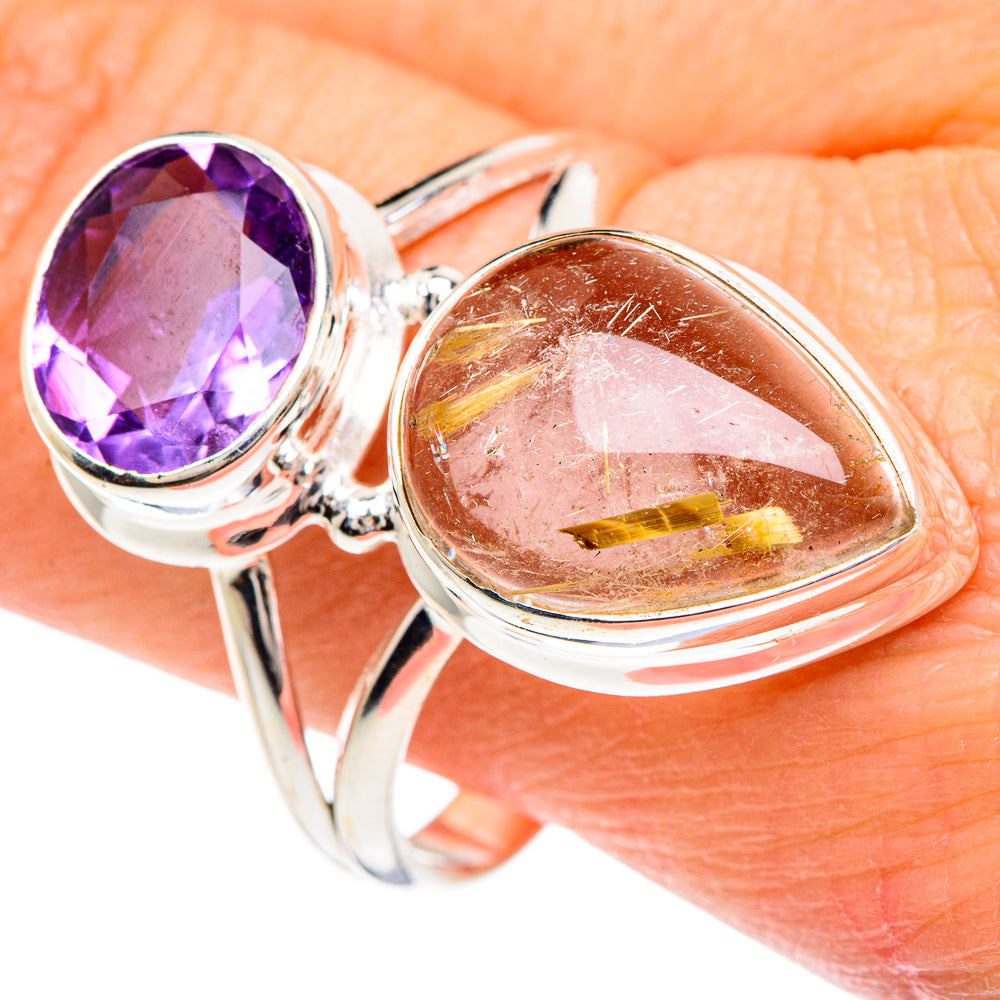 Rutilated Quartz Rings handcrafted by Anasilvercos - RING89904