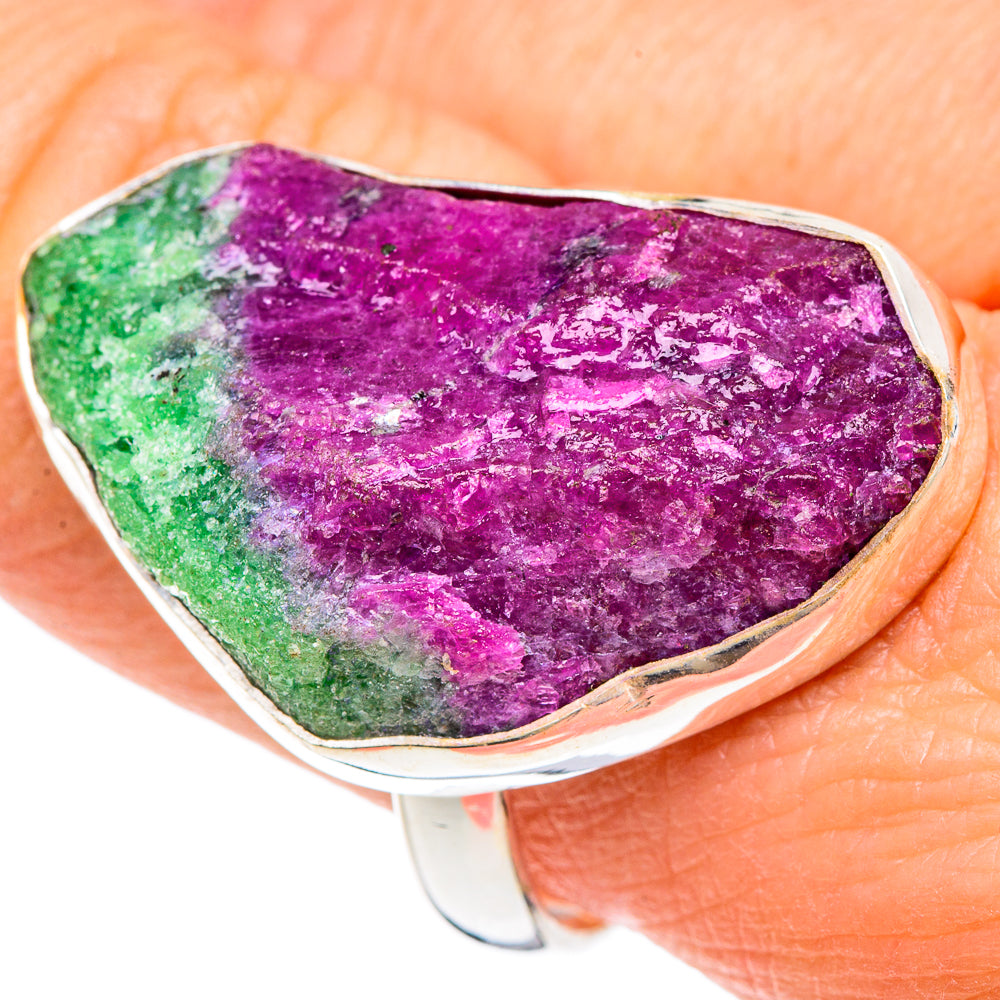 Ruby Zoisite Rings handcrafted by Anasilvercos - RING89907