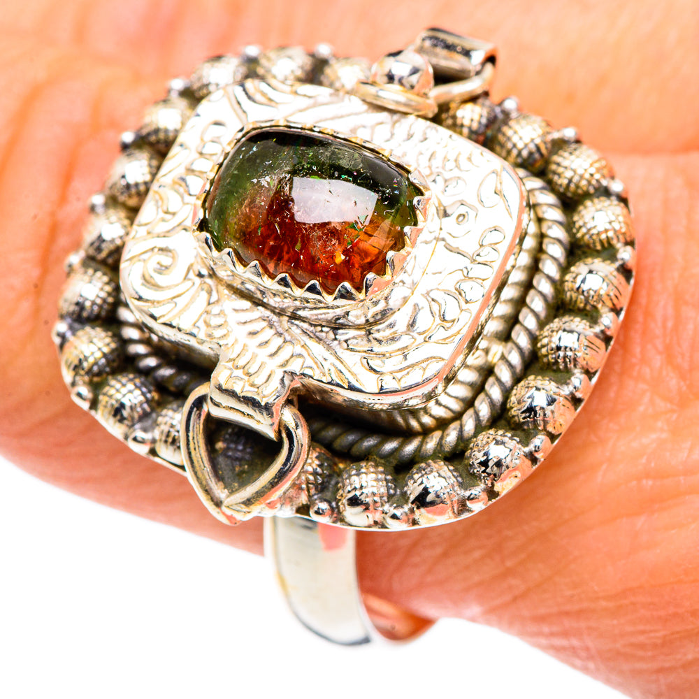 Watermelon Tourmaline Rings handcrafted by Anasilvercos - RING89951