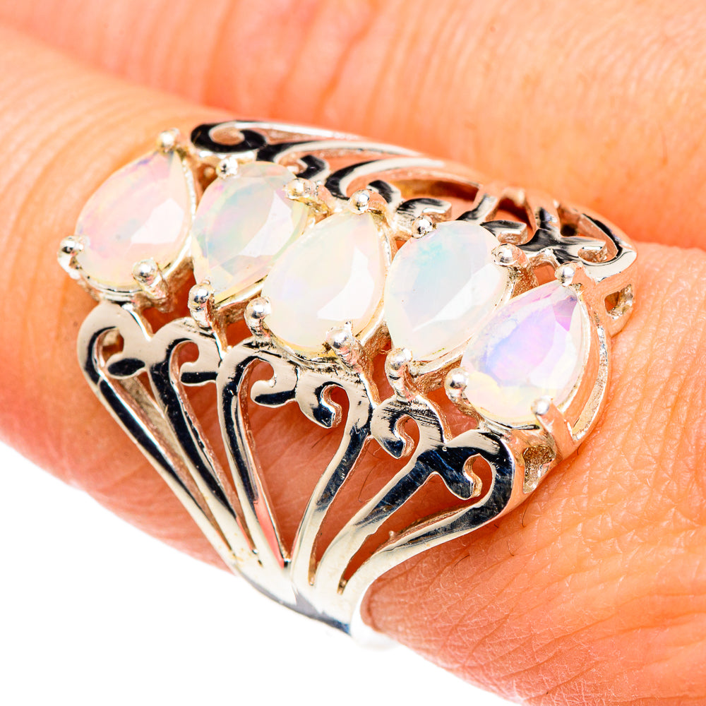 Ethiopian Opal Rings handcrafted by Anasilvercos - RING89954