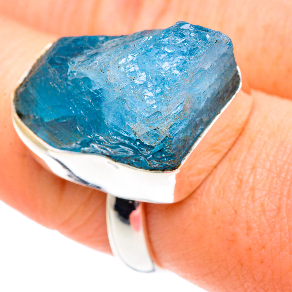 Aquamarine Rings handcrafted by Anasilvercos - RING89996