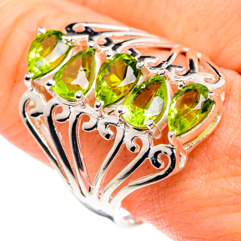 Peridot Rings handcrafted by Anasilvercos - RING90000