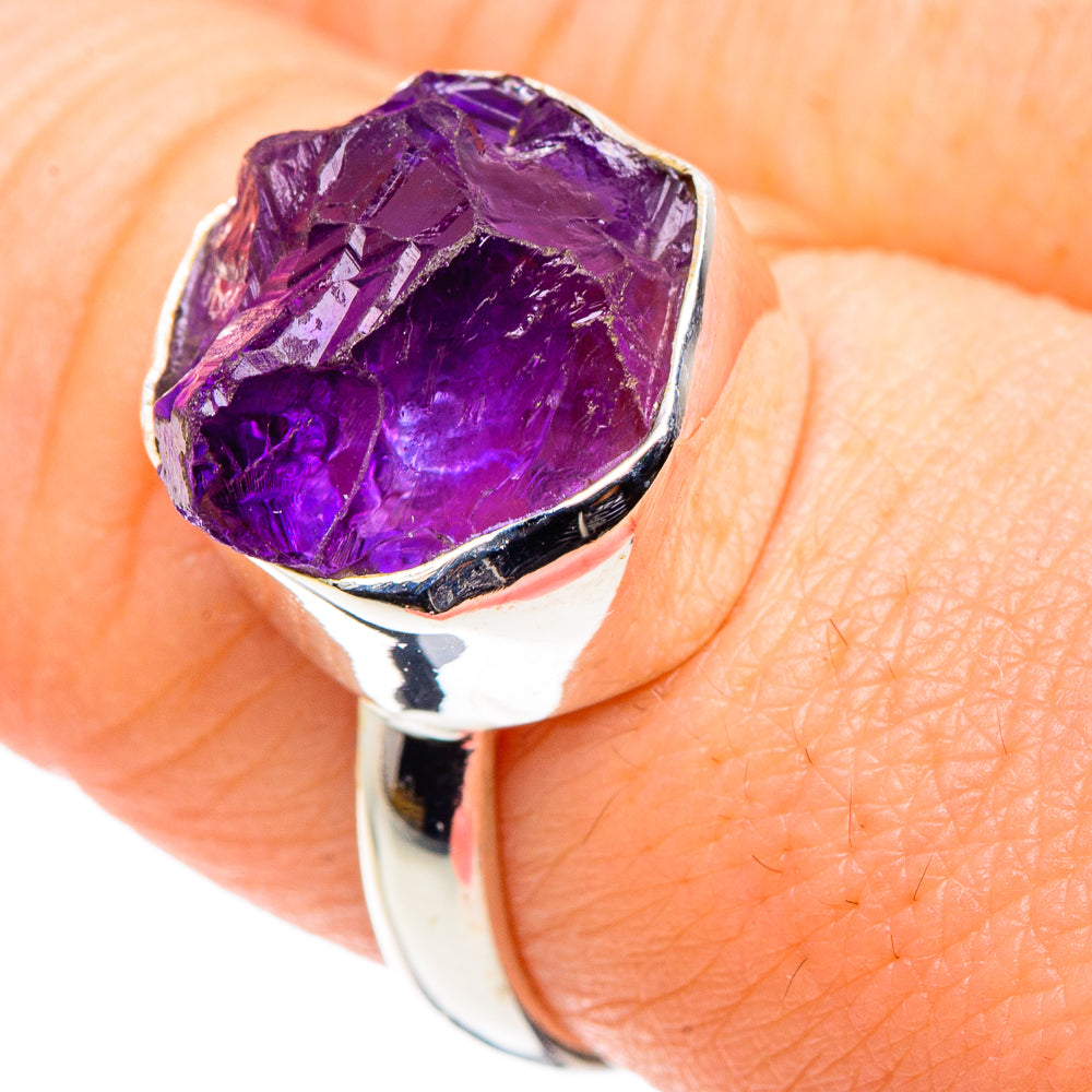 Amethyst Rings handcrafted by Anasilvercos - RING90013