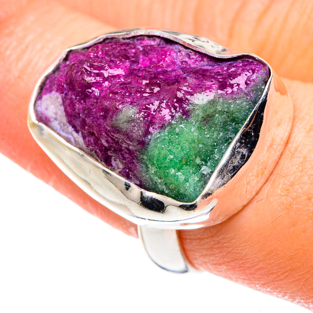 Ruby Zoisite Rings handcrafted by Anasilvercos - RING90021
