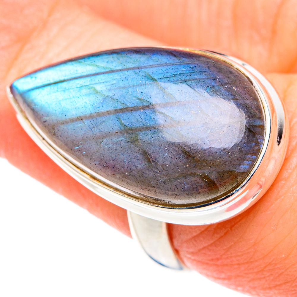Labradorite Rings handcrafted by Anasilvercos - RING90034