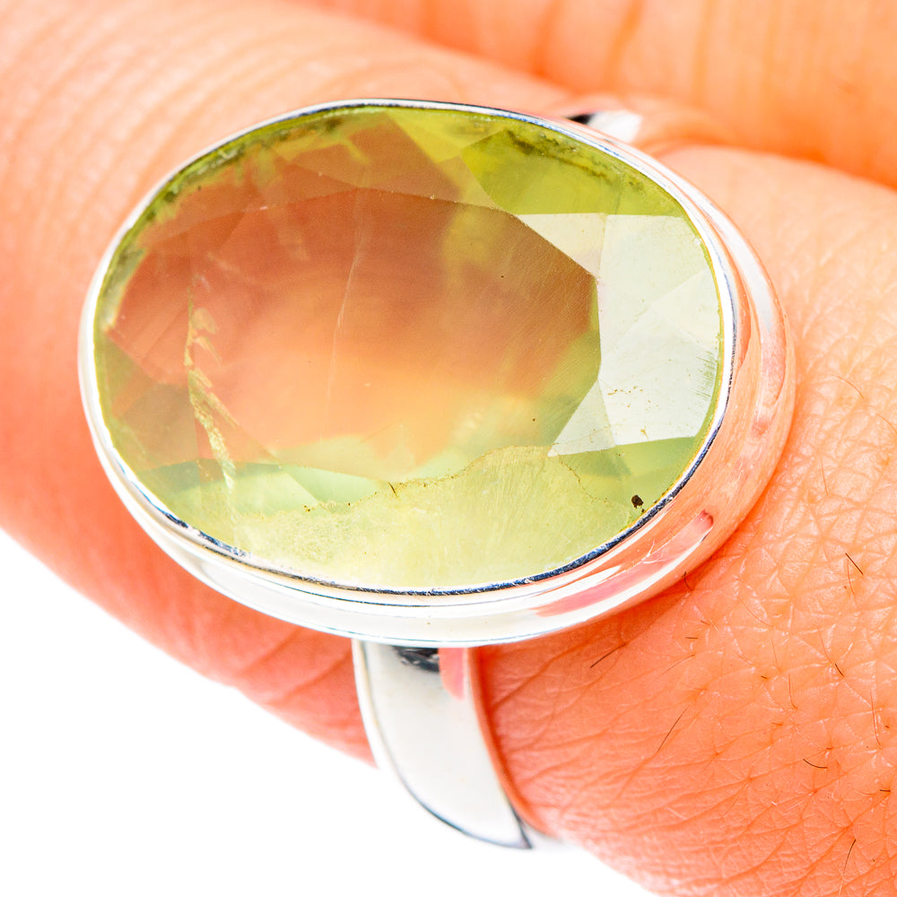 Prehnite Rings handcrafted by Anasilvercos - RING90039