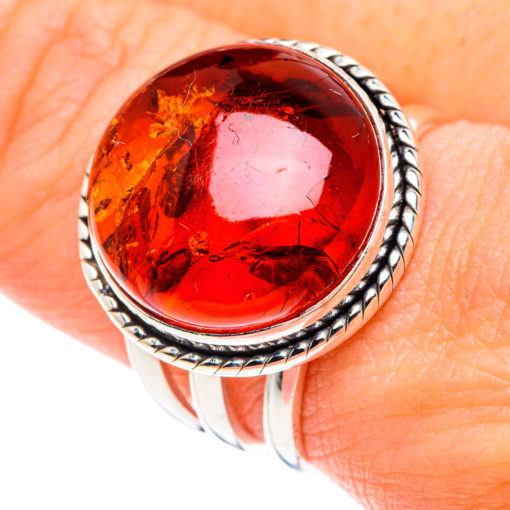 Baltic Amber Rings handcrafted by Anasilvercos - RING90044