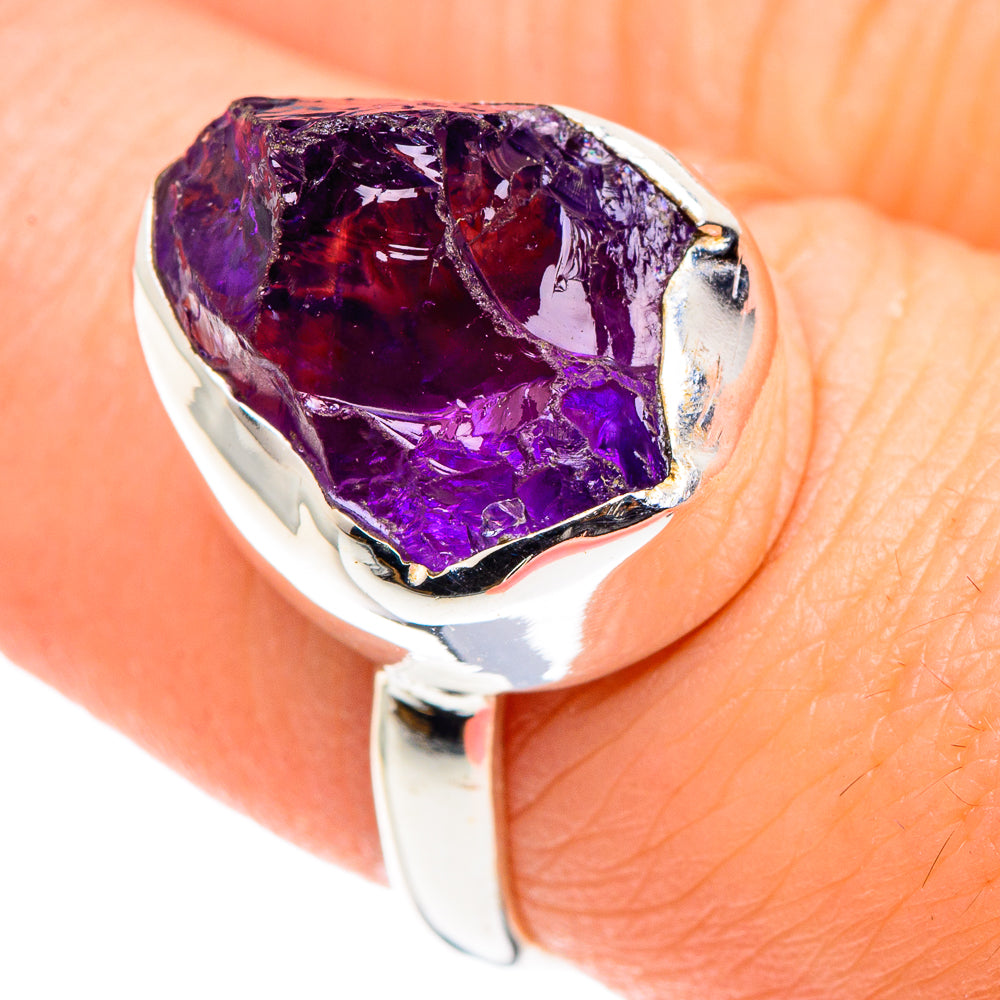 Amethyst Rings handcrafted by Anasilvercos - RING90053