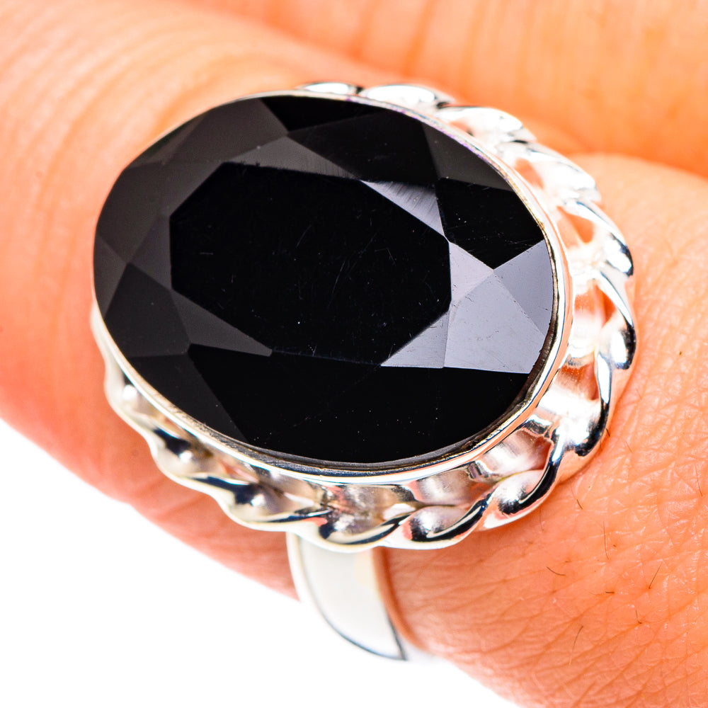Black Onyx Rings handcrafted by Anasilvercos - RING90057