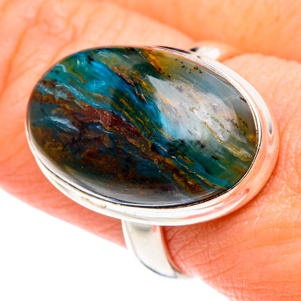 Peruvian Opal Rings handcrafted by Anasilvercos - RING90066