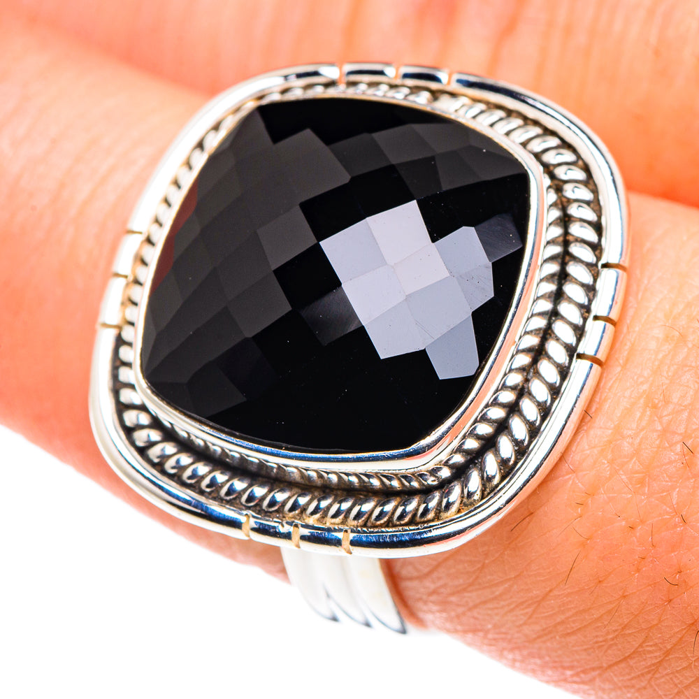 Black Onyx Rings handcrafted by Anasilvercos - RING90092