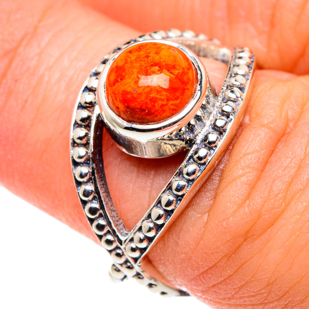 Sunstone Rings handcrafted by Anasilvercos - RING90116