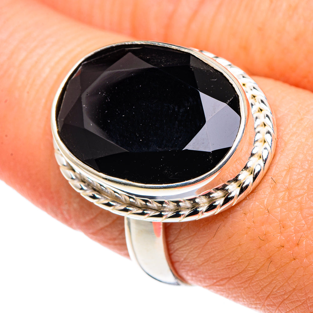 Black Onyx Rings handcrafted by Anasilvercos - RING90127
