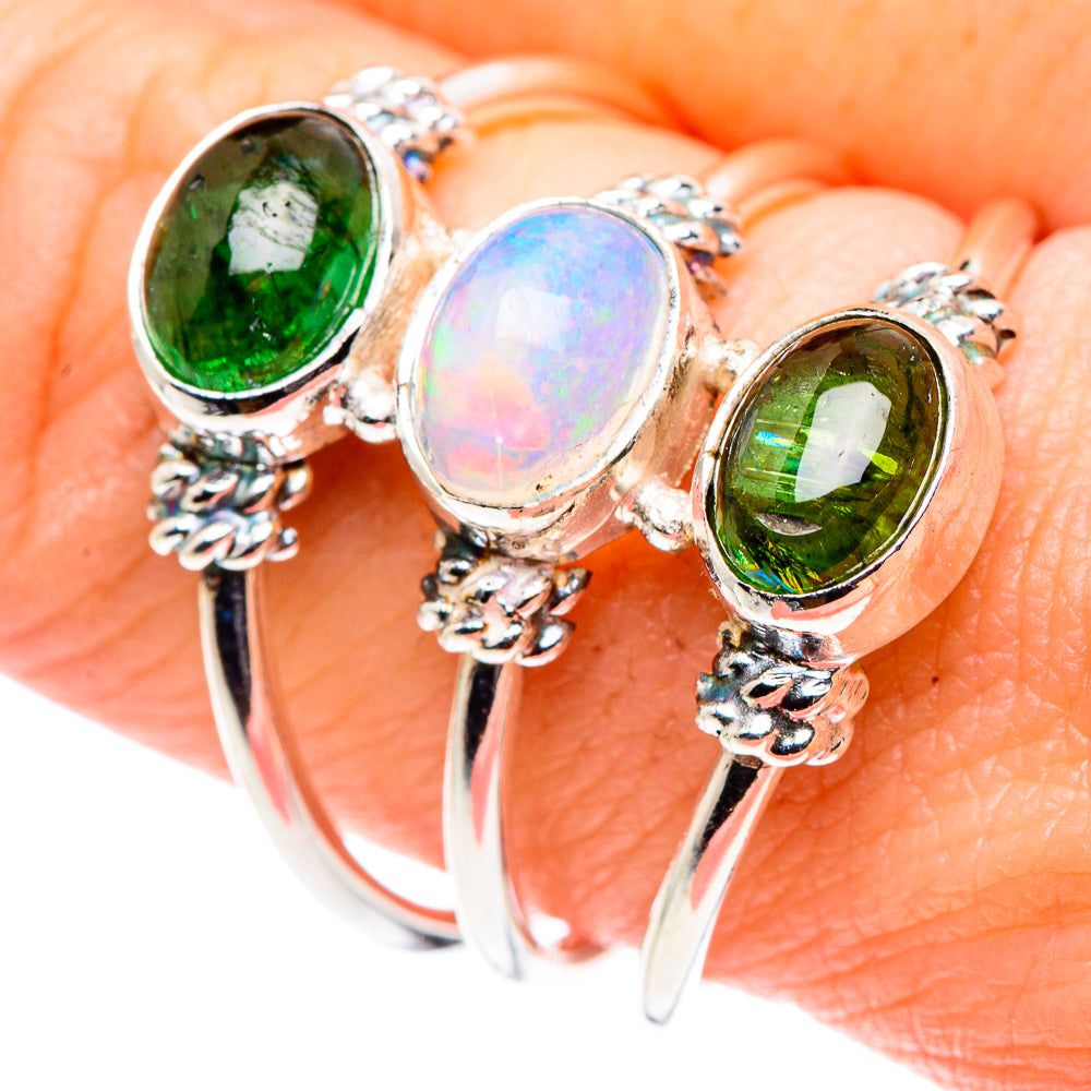 Ethiopian Opal Rings handcrafted by Anasilvercos - RING90130