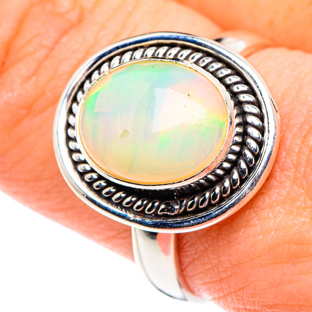 Ethiopian Opal Rings handcrafted by Anasilvercos - RING90131
