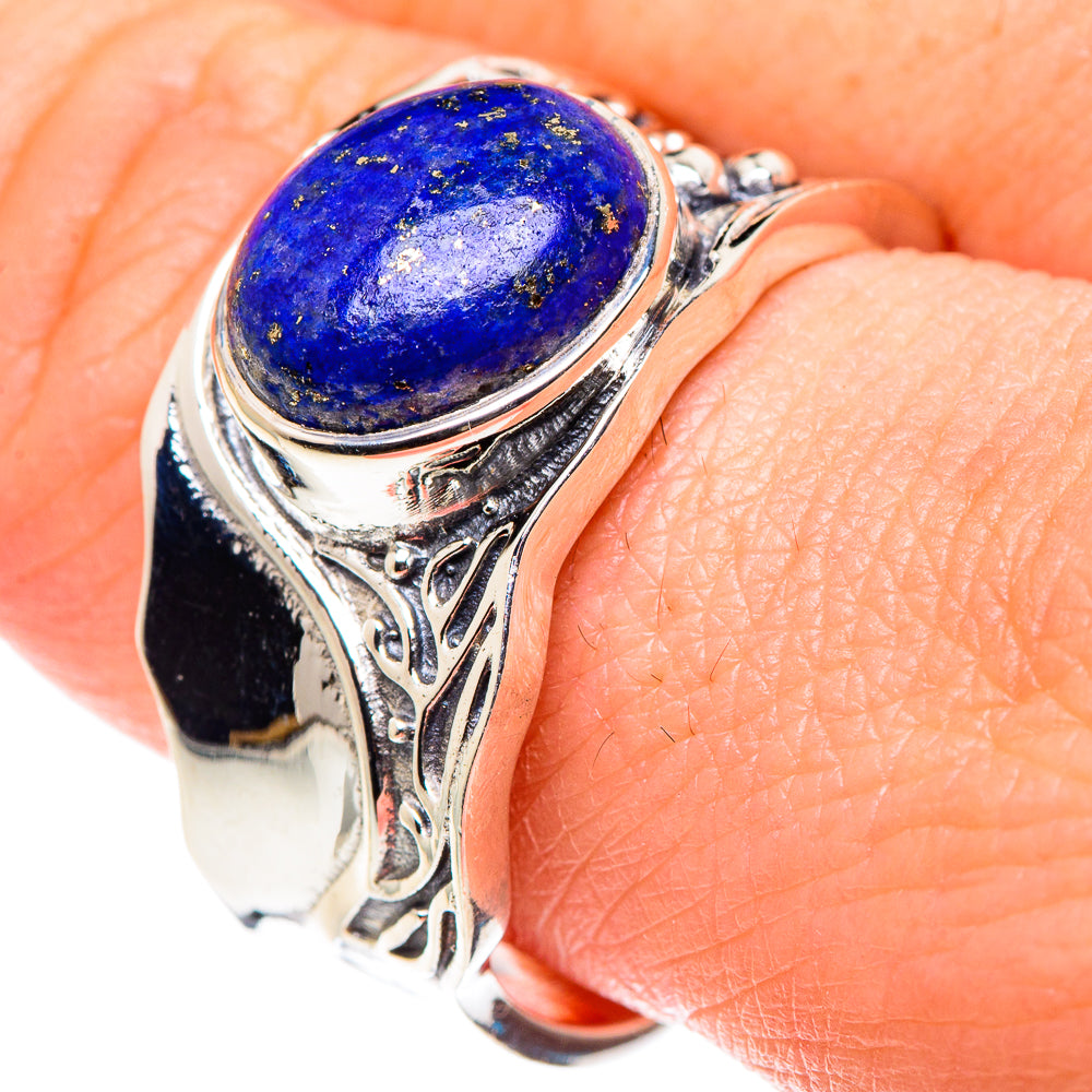 Lapis Lazuli Rings handcrafted by Anasilvercos - RING90138