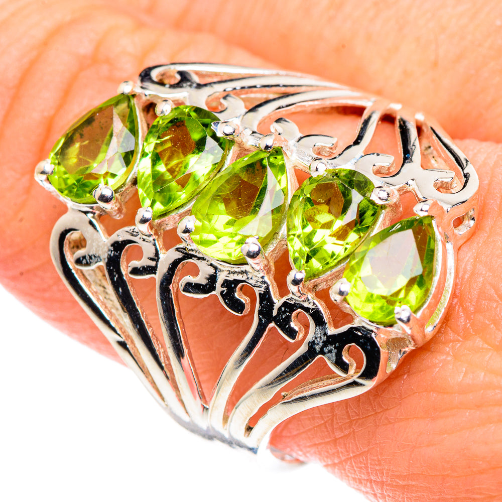 Peridot Rings handcrafted by Anasilvercos - RING90146