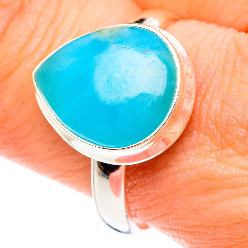 Larimar Rings handcrafted by Anasilvercos - RING90165