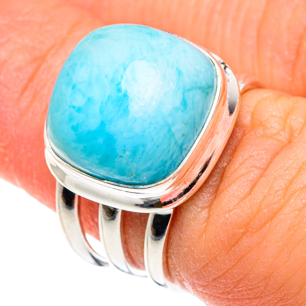 Larimar Rings handcrafted by Anasilvercos - RING90167