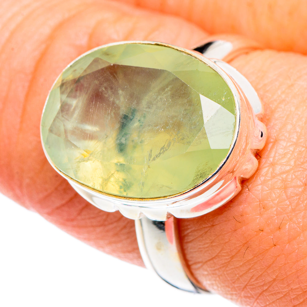 Prehnite Rings handcrafted by Anasilvercos - RING90176