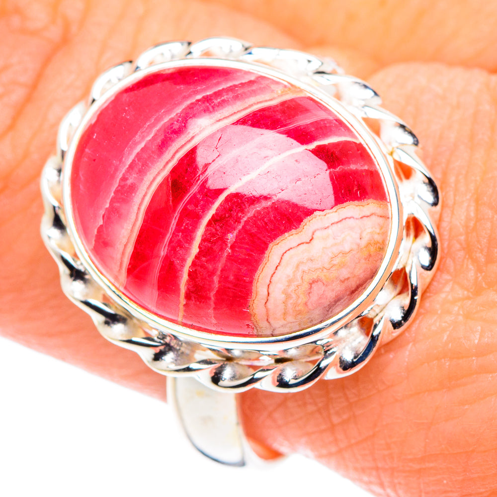 Rhodochrosite Rings handcrafted by Anasilvercos - RING90182