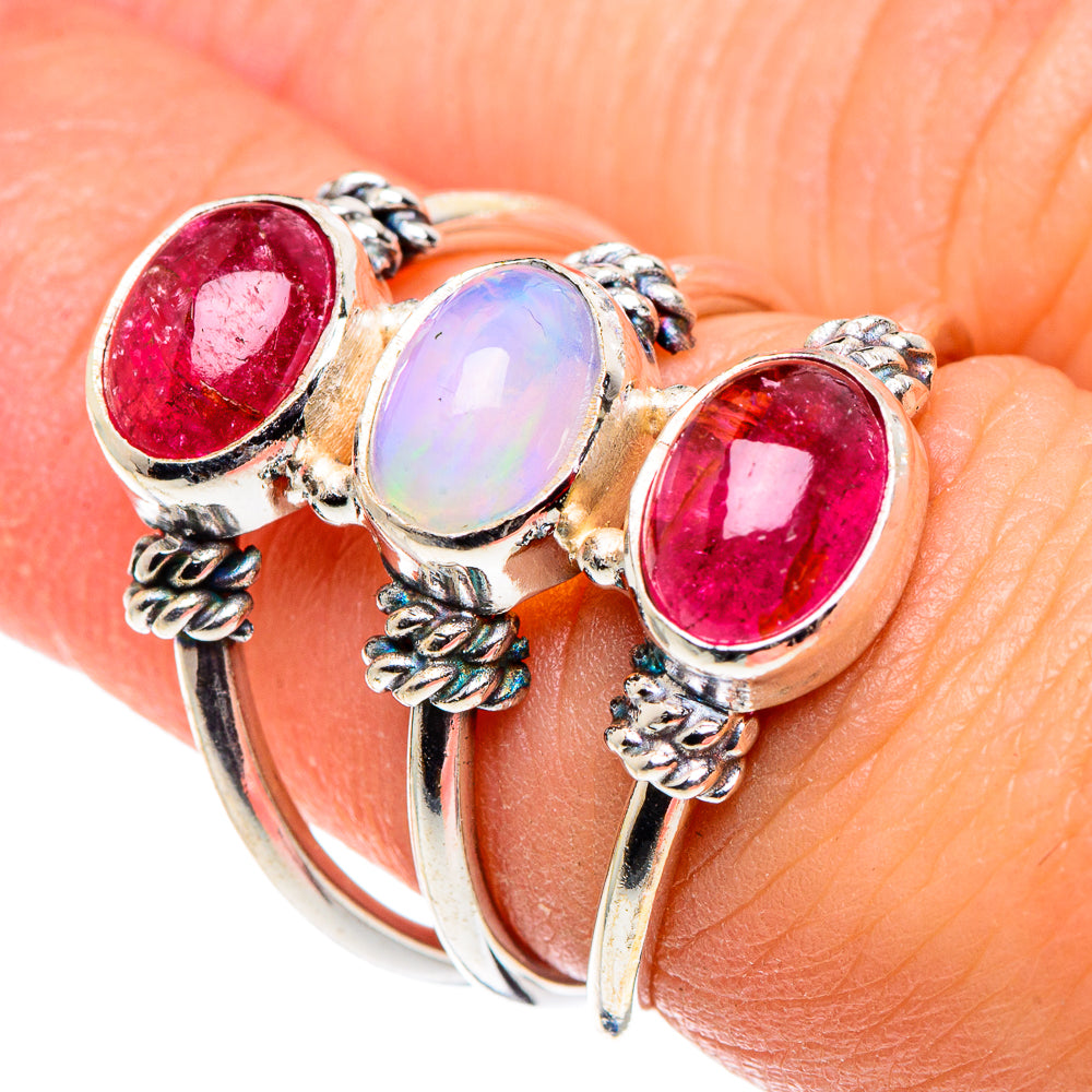 Ethiopian Opal Rings handcrafted by Anasilvercos - RING90192