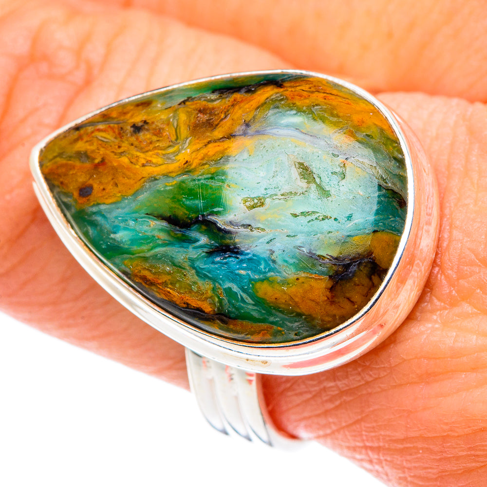 Peruvian Opal Rings handcrafted by Anasilvercos - RING90200