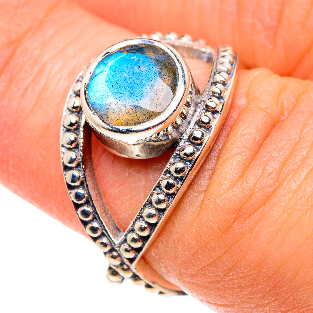 Labradorite Rings handcrafted by Anasilvercos - RING90204