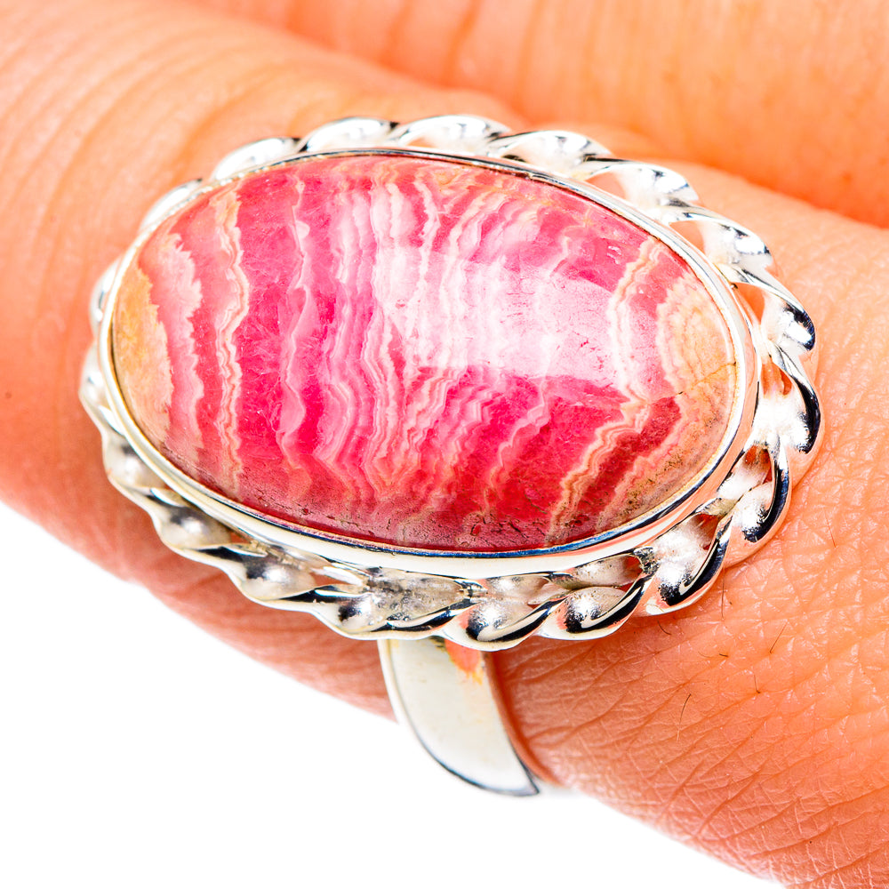 Rhodochrosite Rings handcrafted by Anasilvercos - RING90213