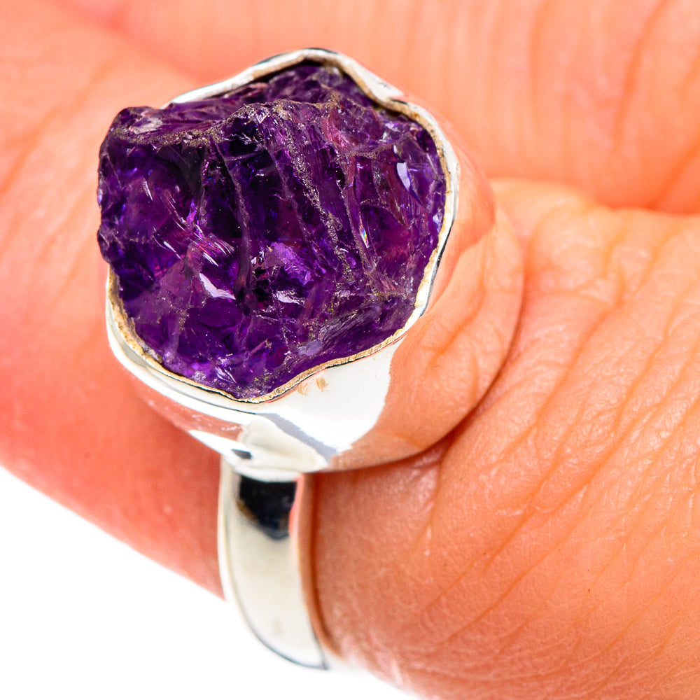 Amethyst Rings handcrafted by Anasilvercos - RING90221