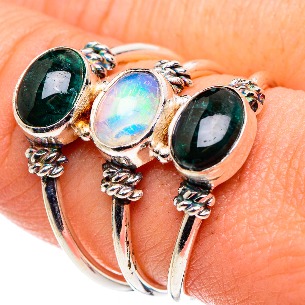 Ethiopian Opal Rings handcrafted by Anasilvercos - RING90228