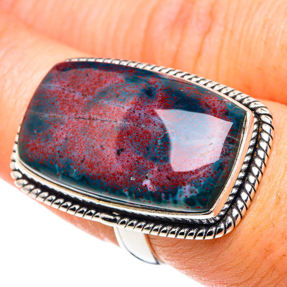 Bloodstone Rings handcrafted by Anasilvercos - RING90246