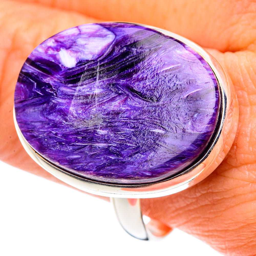 Charoite Rings handcrafted by Anasilvercos - RING90262